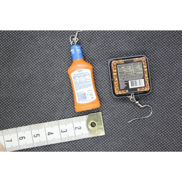 Mini Brands / Kraft Zesty Italian and Bacon crumble earrings - Picture 7 of 7